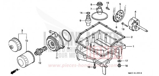 OIL PAN/OIL PUMP CBR900RRT de 1996